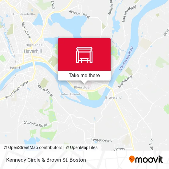 Kennedy Circle & Brown St map