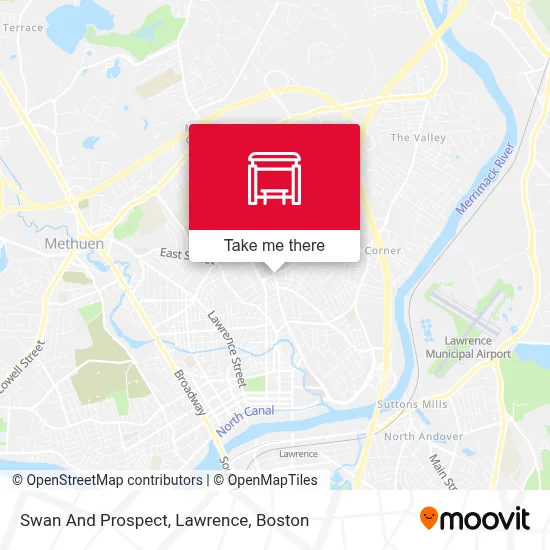 Swan And Prospect, Lawrence map