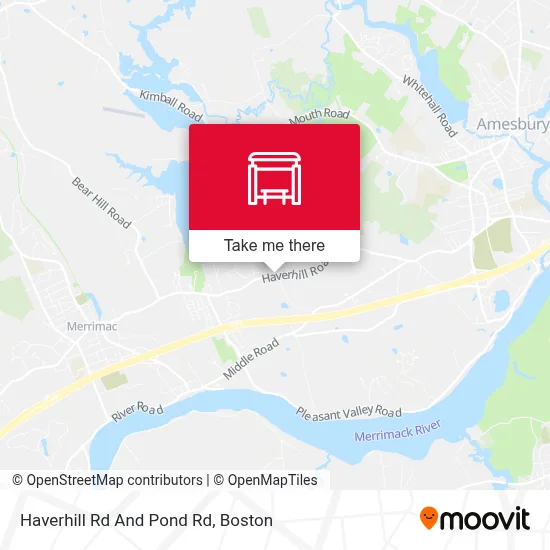 Haverhill Rd And Pond Rd map