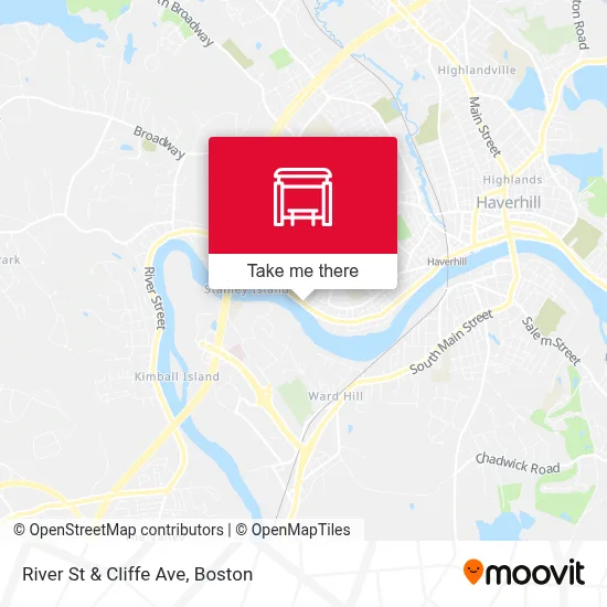 River St & Cliffe Ave map