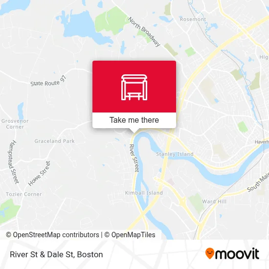 River St & Dale St map