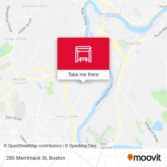 280 Merrimack St map