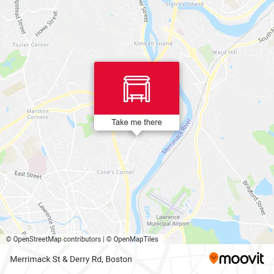Merrimack St & Derry Rd map