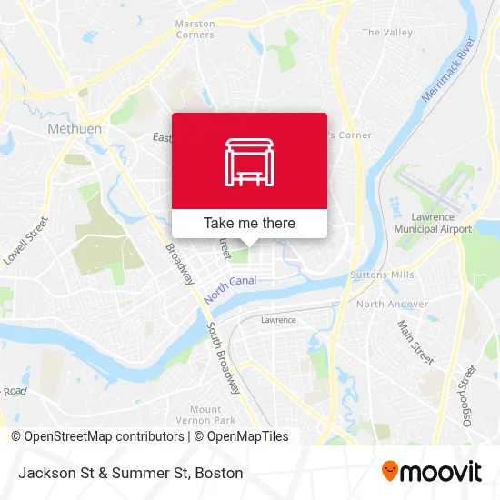 Jackson St & Summer St map