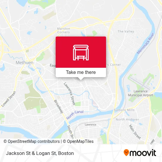 Jackson St & Logan St map
