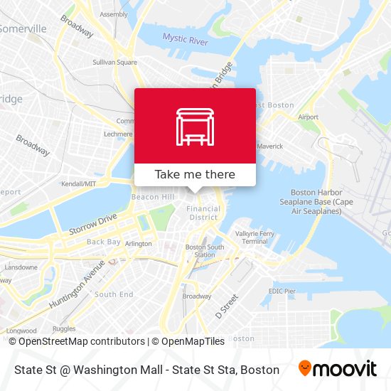 Mapa de State St @ Washington Mall - State St Sta