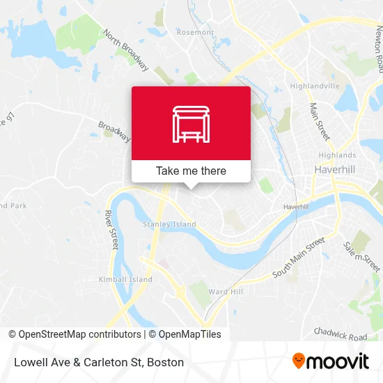 Lowell Ave & Carleton St map