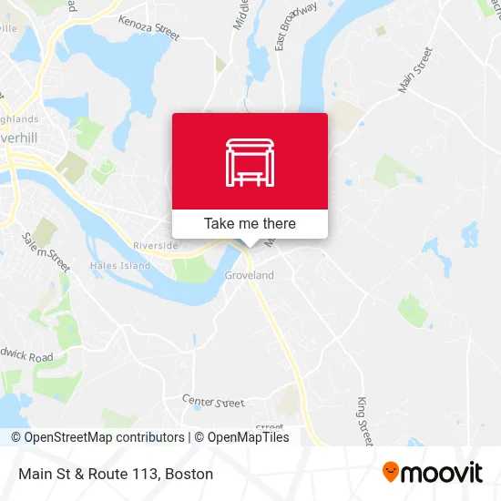 Main St & Route 113 map