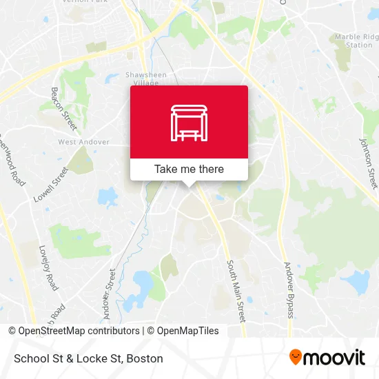 School St & Locke St map