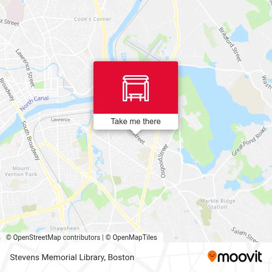 Stevens Memorial Library map