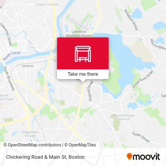 Chickering Road & Main St map