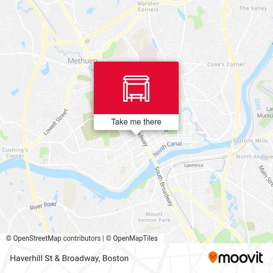 Haverhill St & Broadway map