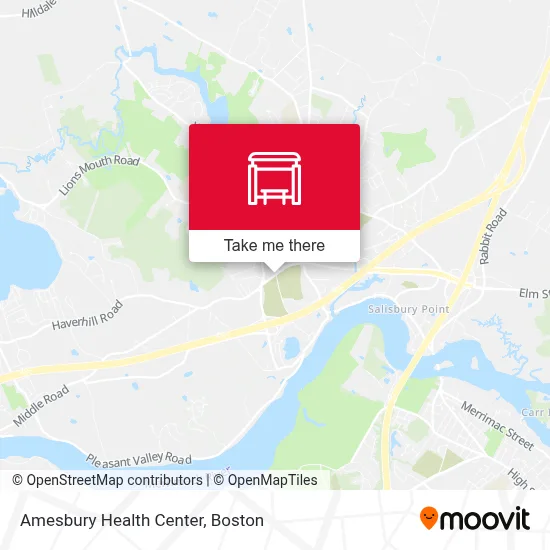 Amesbury Health Center map