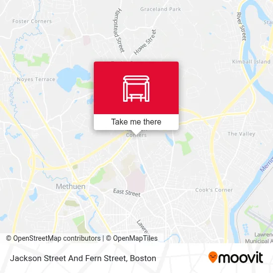 Jackson Street And Fern Street map