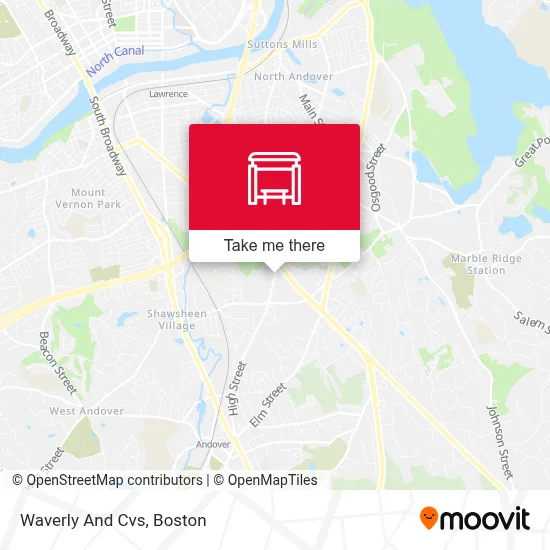 Waverly And Cvs map