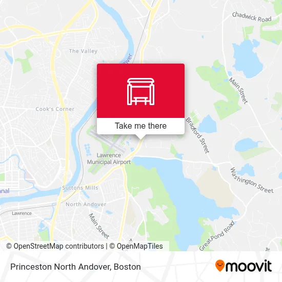 Princeston North Andover map