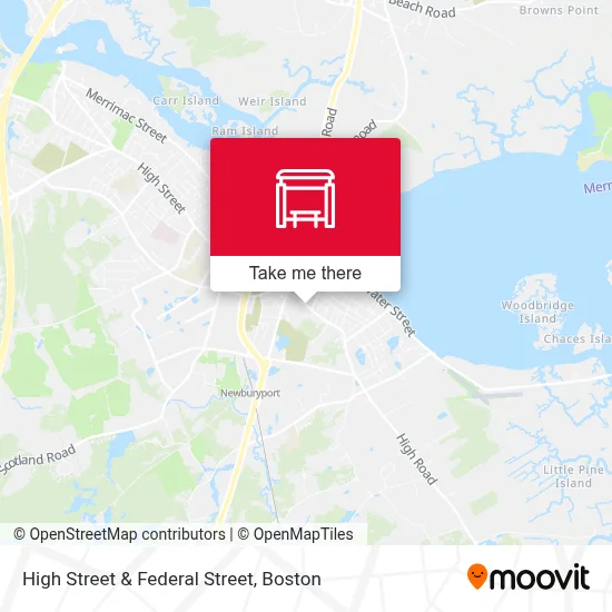 High Street & Federal Street map
