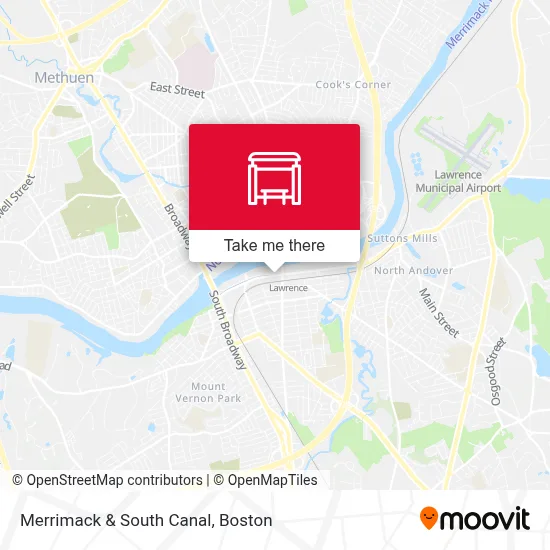 Merrimack & South Canal map