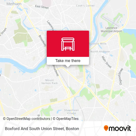 Boxford And South Union Street map