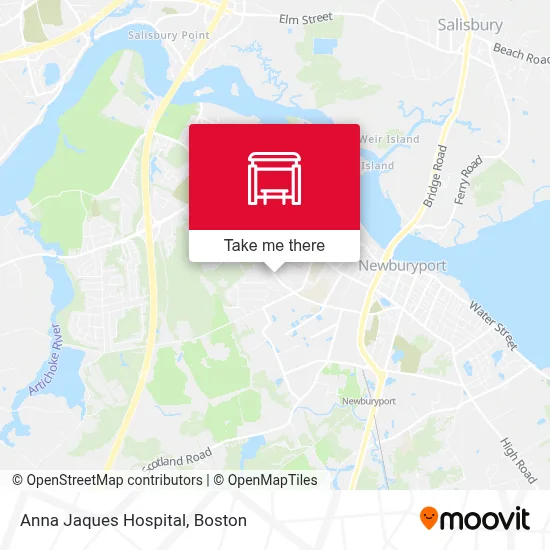 Anna Jaques Hospital map