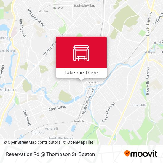 Reservation Rd @ Thompson St map