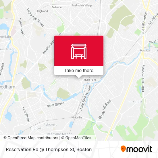 Reservation Rd @ Thompson St map