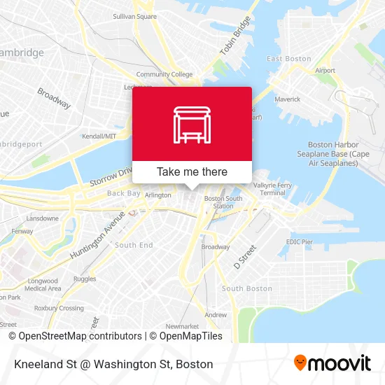 Mapa de Kneeland St @ Washington St