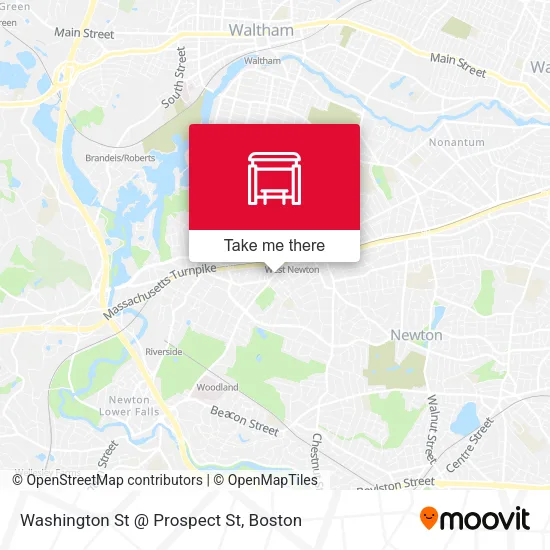 Washington St @ Prospect St map