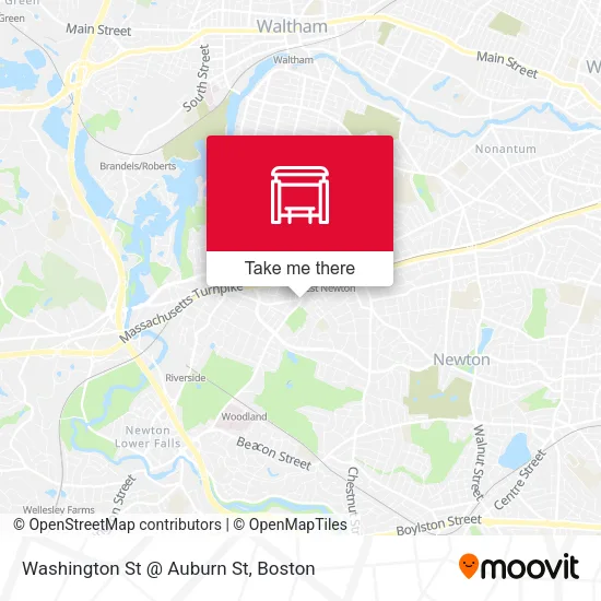 Washington St @ Auburn St map
