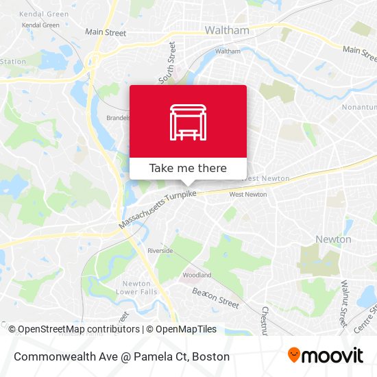 Commonwealth Ave @ Pamela Ct map