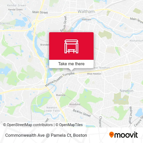 Mapa de Commonwealth Ave @ Pamela Ct