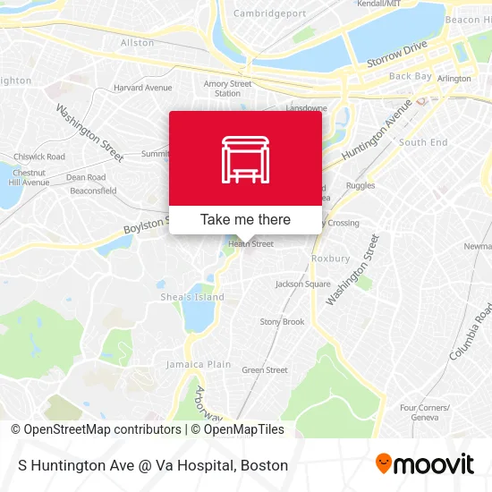 Mapa de S Huntington Ave @ Va Hospital