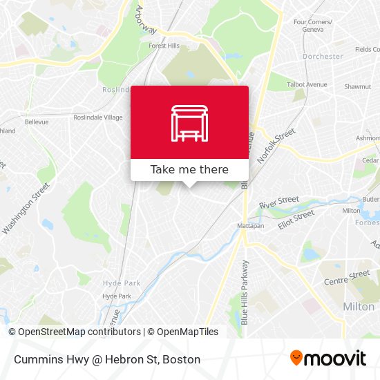 Mapa de Cummins Hwy @ Hebron St
