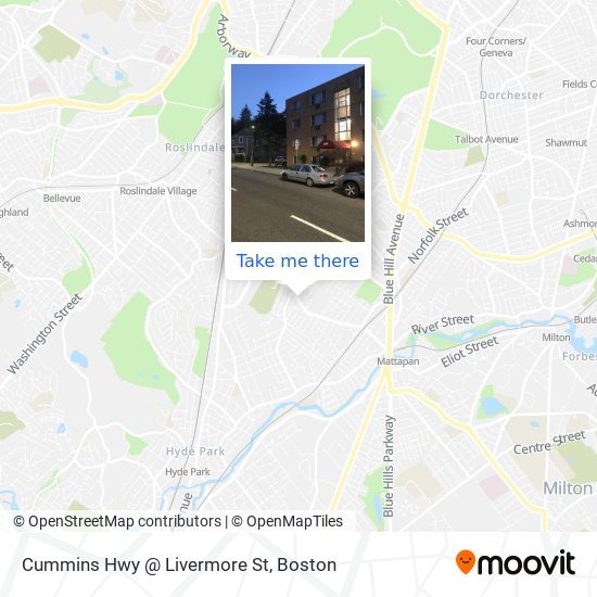 Cummins Hwy @ Livermore St map