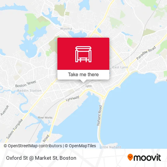 Mapa de Oxford St @ Market St