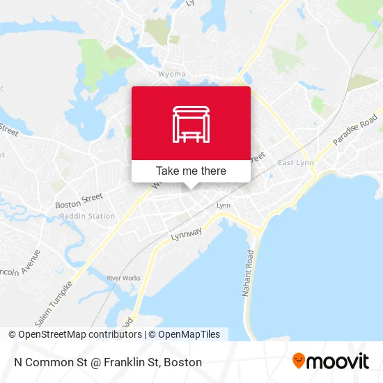 Mapa de N Common St @ Franklin St
