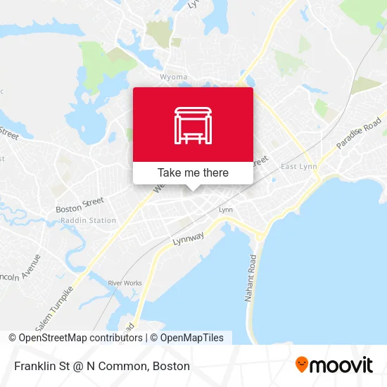 Mapa de Franklin St @ N Common