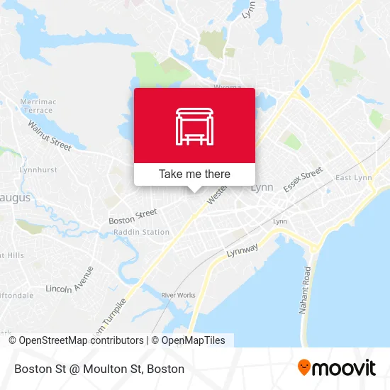 Mapa de Boston St @ Moulton St