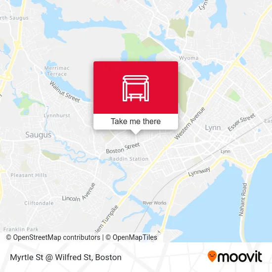 Myrtle St @ Wilfred St map