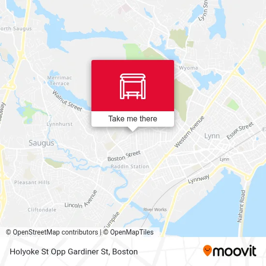 Holyoke St Opp Gardiner St map