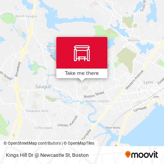 Mapa de Kings Hill Dr @ Newcastle St