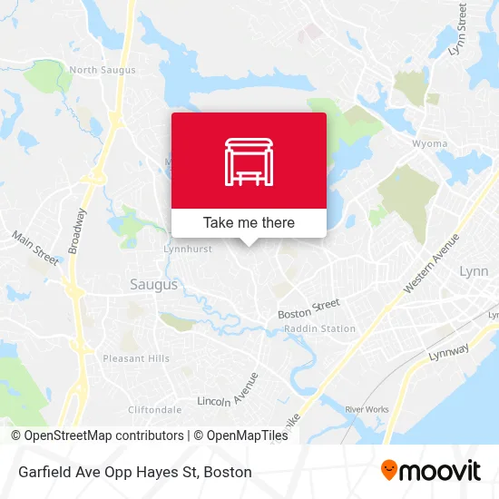 Garfield Ave Opp Hayes St map