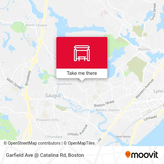 Garfield Ave @ Catalina Rd map