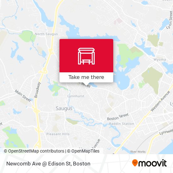 Newcomb Ave @ Edison St map