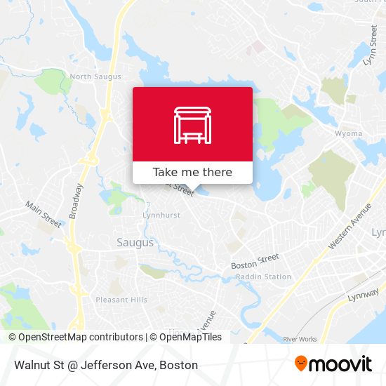 Walnut St @ Jefferson Ave map