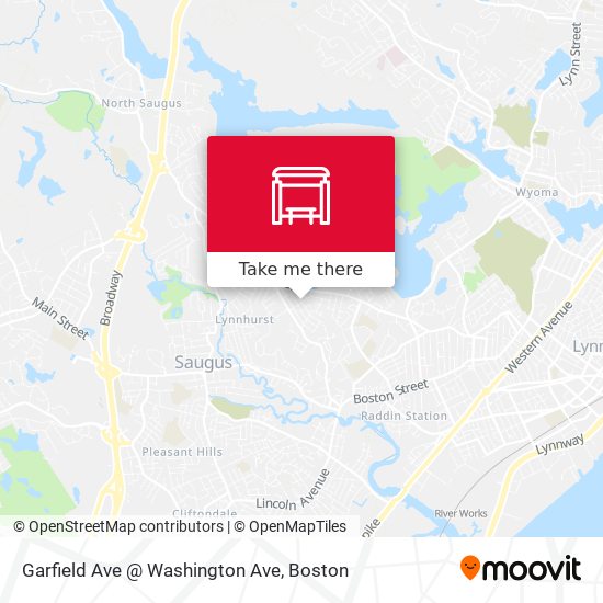 Mapa de Garfield Ave @ Washington Ave