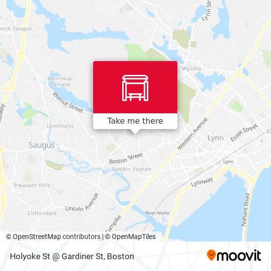 Mapa de Holyoke St @ Gardiner St