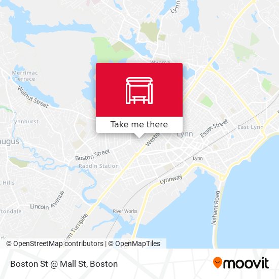 Boston St @ Mall St map