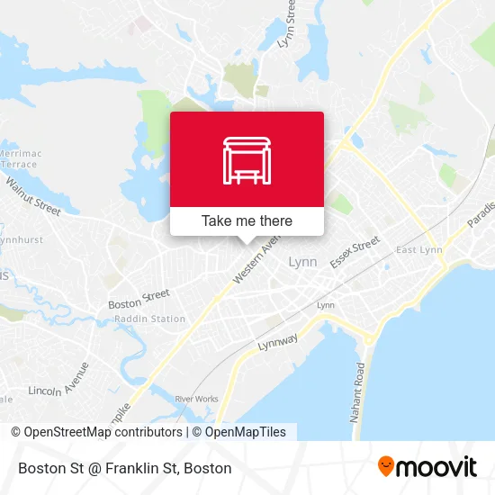 Boston St @ Franklin St map