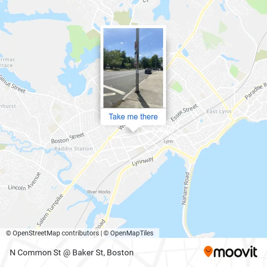 Mapa de N Common St @ Baker St